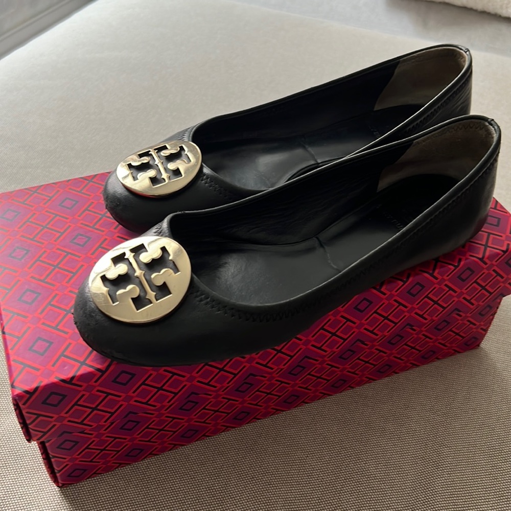 Black Tory Burch Flats